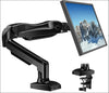 HUANUO Monitor Mount for 13 to 32 Inch Screens, Single Monitor Arm Stand Holds 2~9 kg, Height Adjustable with Tilts, Swivels, Rotates, VESA 75 & 100