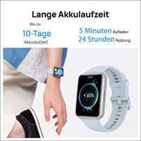 HUAWEI Watch FIT 2 SmartWatch, 1.74 Inch FullView Display, Bluetooth Calls, Health Management, Long Battery Life, Animated Quick Workouts, SpO2 Capture, German Version, Black