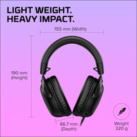 HyperX Cloud II – Gaming Headset for PC, PS5 / PS4. Includes 7.1 Virtual Surround Sound and USB Audio Control Box - Gun Metal