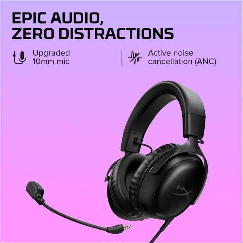 HyperX Cloud II – Gaming Headset for PC, PS5 / PS4. Includes 7.1 Virtual Surround Sound and USB Audio Control Box - Gun Metal