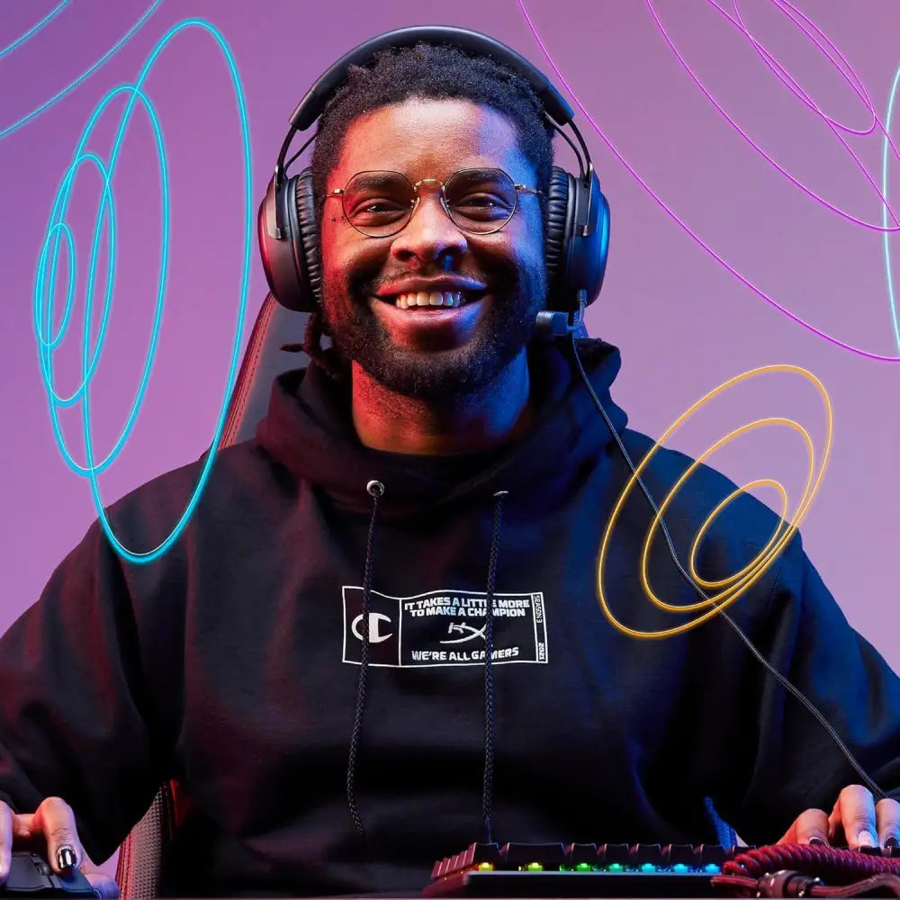 HyperX Cloud II – Gaming Headset for PC, PS5 / PS4. Includes 7.1 Virtual Surround Sound and USB Audio Control Box - Gun Metal