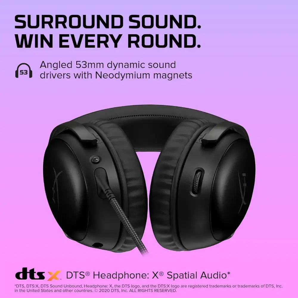 HyperX Cloud II – Gaming Headset for PC, PS5 / PS4. Includes 7.1 Virtual Surround Sound and USB Audio Control Box - Gun Metal