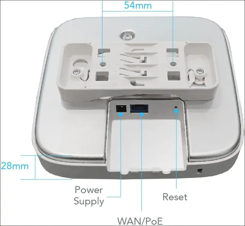 Inhand Networks EAP600 Enterprise Access Point AX3000, Wi-Fi 6,1 Gigabit Port, Support Poe 802.3Af,Mu-Mimo, Cloud Managed,Cover 120 Square Meters