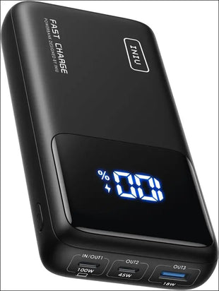 INIU Power Bank, 25000mAh 100W USB C Laptop Portable Charger, PD QC Fast Charging 3-Output External Battery Pack for MacBook Dell XPS iPad Tablet