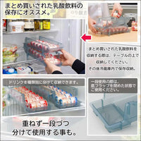 Inomata Kagaku 0379 Rolling Lactic Acid Bacteria Drink Stocker, 2 Tiers, Made in Japan, Refrigerator, Storage, Storage, Beverage, Food Rack, Holder, Server, Plastic Bottle,...