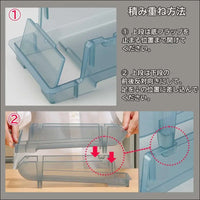 Inomata Kagaku 0379 Rolling Lactic Acid Bacteria Drink Stocker, 2 Tiers, Made in Japan, Refrigerator, Storage, Storage, Beverage, Food Rack, Holder, Server, Plastic Bottle,...
