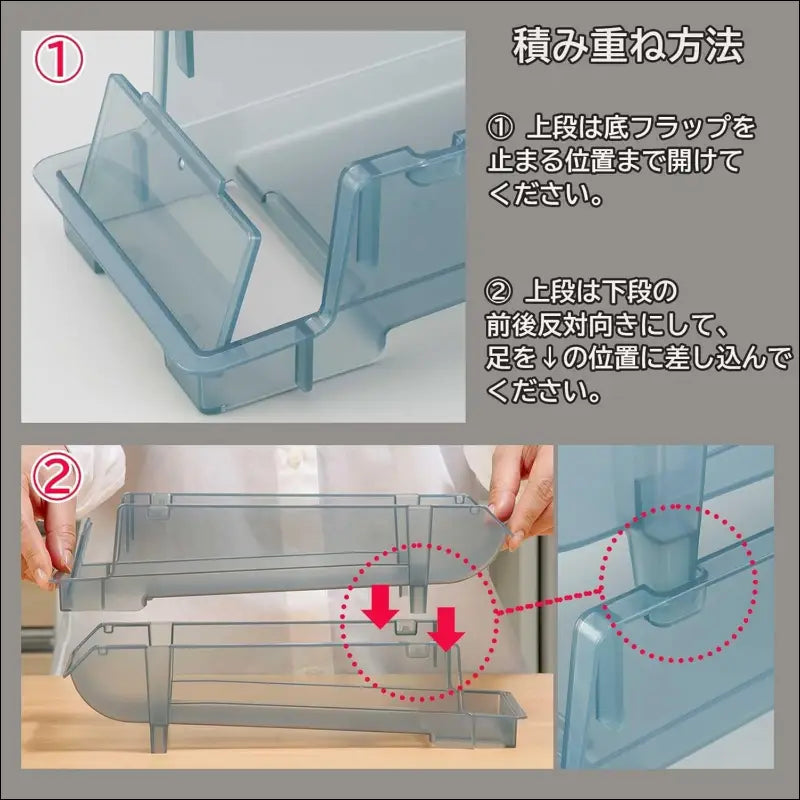 Inomata Kagaku 0379 Rolling Lactic Acid Bacteria Drink Stocker, 2 Tiers, Made in Japan, Refrigerator, Storage, Storage, Beverage, Food Rack, Holder, Server, Plastic Bottle,...