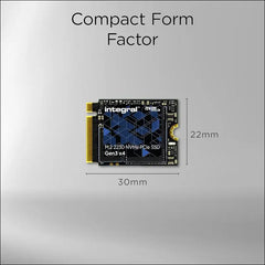 Integral 1TB M.2 NVMe 2230 PCIe Gen4 x4 SSD – Read Speed up to 4900MB/s, Write Speed up to 3200MB/s – Internal Solid State Drive. Valve Steam Deck, Microsoft Surface Pro, PC &...