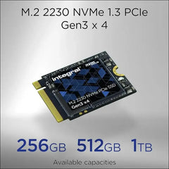 Integral 1TB M.2 NVMe 2230 PCIe Gen4 x4 SSD – Read Speed up to 4900MB/s, Write Speed up to 3200MB/s – Internal Solid State Drive. Valve Steam Deck, Microsoft Surface Pro, PC &...