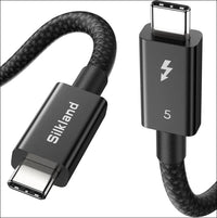 [Intel Certified] 80Gbps Thunderbolt 5 Cable Prime Braided, up to 120Gbps Bandwidth for Dual 8K/6K, 240W, Compatible for Thunderbolt 4/3, USB4, SSD, Macbook M4 Pro, Dock, Egpu, 3.3FT/1M