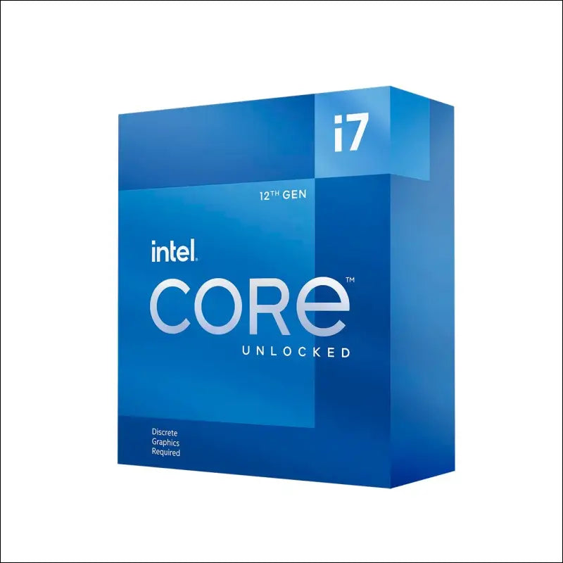 Intel i7-12700KF CPU 3.6GHz (5.0GHz Turbo) 12th Gen LGA 1700 Alder Lake Processor, 12-Cores 20-Threads, 25MB Cache, 125W, Multicolor