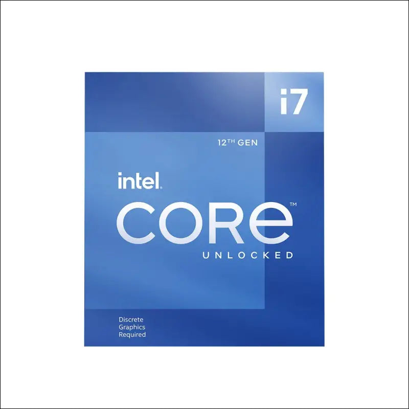 Intel i7-12700KF CPU 3.6GHz (5.0GHz Turbo) 12th Gen LGA 1700 Alder Lake Processor, 12-Cores 20-Threads, 25MB Cache, 125W, Multicolor