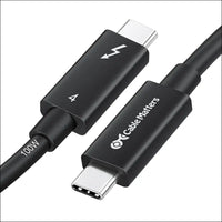 [Intel Thunderbolt Certified]  40Gbps Active Thunderbolt 4 Cable - 2M, USB C Thunderbolt 4 Cable for 8K Video & 100W Charging, Compatible with USB-C, USB4, and Thunderbolt 3, Black