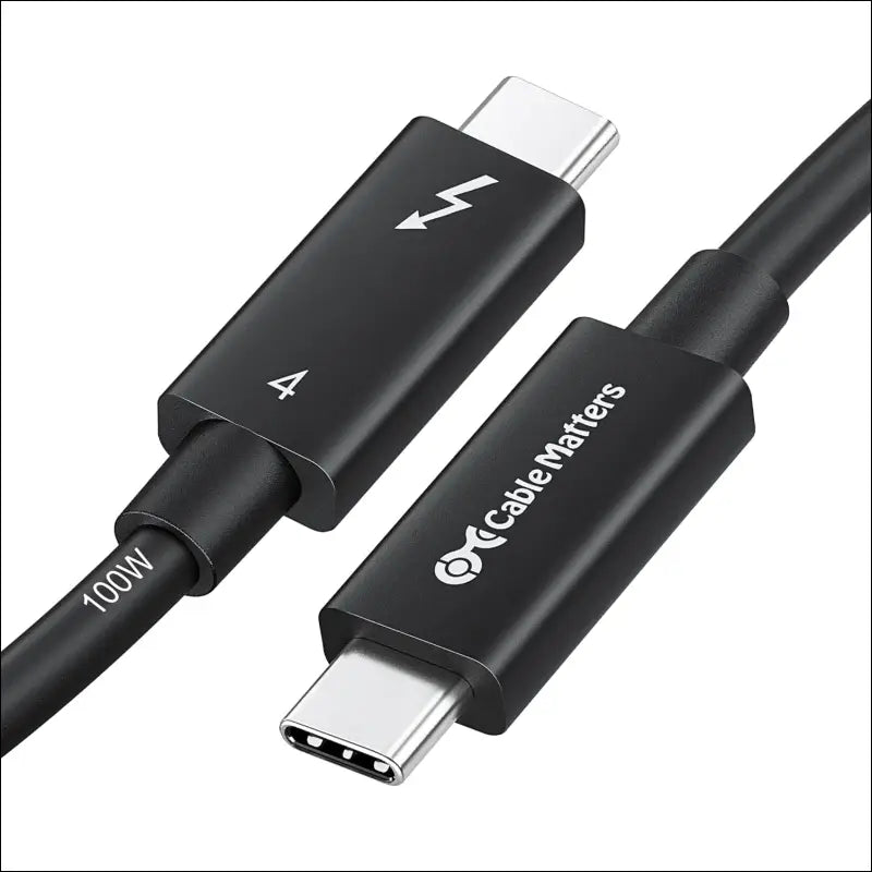 [Intel Thunderbolt Certified]  40Gbps Active Thunderbolt 4 Cable - 2M, USB C Thunderbolt 4 Cable for 8K Video & 100W Charging, Compatible with USB-C, USB4, and Thunderbolt 3, Black