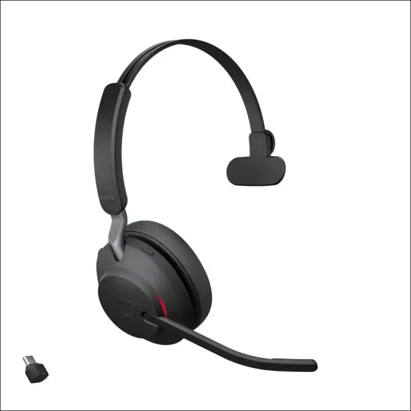 Jabra Evolve2 65 Wireless Headset with Charging Stand, Beige