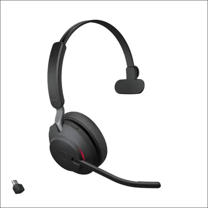 Jabra Evolve2 65 Wireless Headset with Charging Stand, Beige