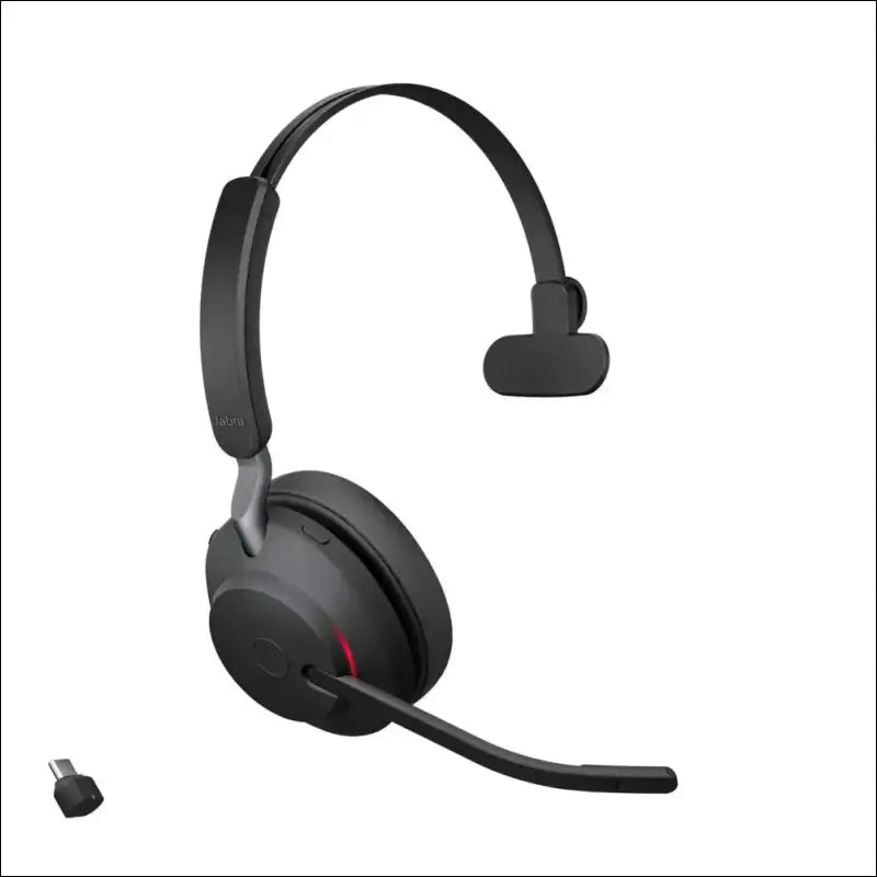 Jabra Evolve2 65 Wireless Headset with Charging Stand, Beige