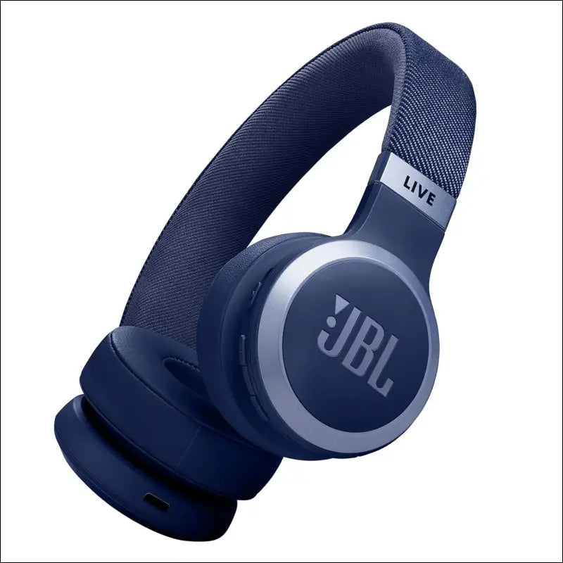 JBL Live 670NC, JBL Signature Sound and Surround Sound, Bluetooth 5.3 with LE Audio Supported (*), True Adaptive Noise Cancelling with Smart Ambient, Blue