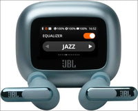 JBL Live Beam 3 True Wireless Noise Cancelling Earbuds with Screen, Blue