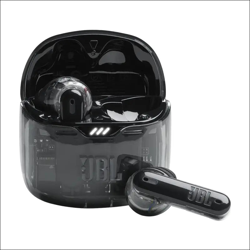 JBL Tune Flex, JBL Pure Bass Sound, Active Noise Cancelling with Smart Ambient, 4 mics for Perfect Calls, Up to 32 Hours of Battery Life, Water Resistant & sweatproof, Black Ghost