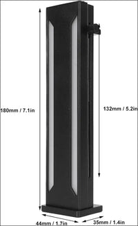 Jectse GPU Support Bracket, 5V 3PIN ARGB Graphics Card GPU Brace Support Video Card Sag Holder, Aluminium Alloy Magnetic Base Sliding Adjustable GPU Holder Bracket, 180 X 44 X 35Mm (Black)