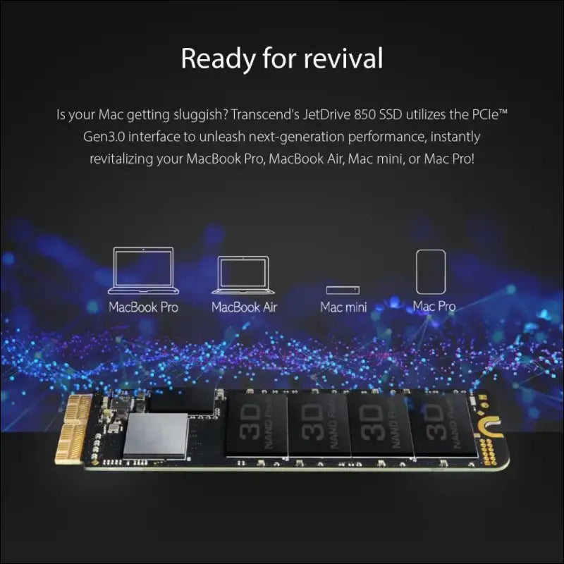 JetDrive 850 NVMe PCIe SSD 240GB [SSD Upgrade Kits for Mac], TS240GJDM850