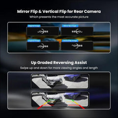 JOMISE G814 4K+2.5K Mirror Dash Cam Front and Rear - 3X Zoom Rear View Mirror Camera, 11" UHD Display, Super Night Vision, GPS, 32GB Card Included - Reliable Dash Cam Mirror for...