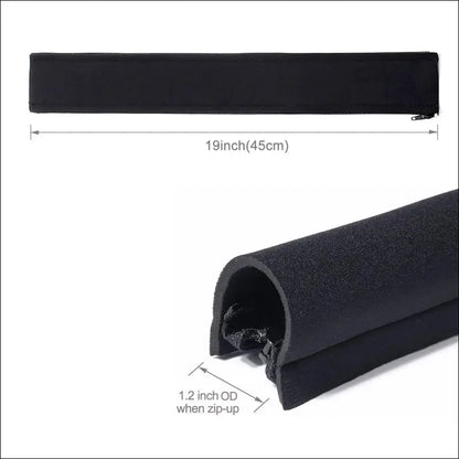 JOTO 0.5M*4Pcs Cable Management Sleeve, Cord Management System for TV/Computer/Home Entertainment, 19-20 inch Flexible Cable Sleeve Wrap Cover Organizer, 4 Piece - Black