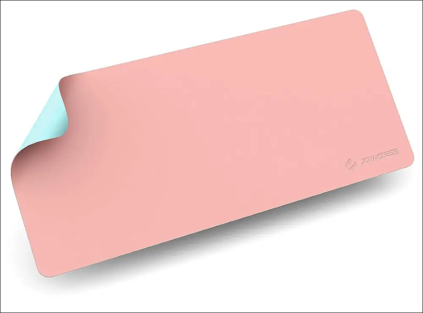 JOYACCESS Multifunctional Office Mouse Mat, Waterproof PU Leather Desk Mat for Laptop/Keyboard/Mouse Writing Pad, Double-Sided 60 x 35 cm Mouse Pad, Desk Pad (Pink)