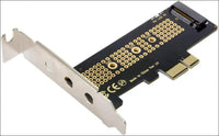 JSER Low Profile PCI-E 3.0 x1 Lane to M.2 NGFF M-Key SSD Nvme AHCI PCI Express Adapter Card - simple