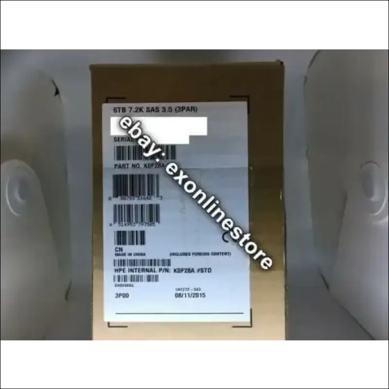 K0F28A - HPE 3PAR StoreServ M6720 6TB 6G SAS 7.2K LFF(3.5in) Nearline Hard Drive