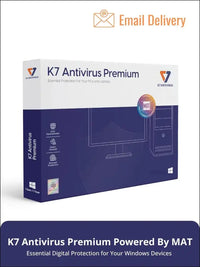 K7 Antivirus Premium Antivirus Software 2025 for laptop/pc|1 Users, 3 Year| Antivirus, Internet Protection,Threat protection