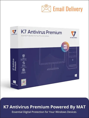 K7 Antivirus Premium Antivirus Software 2025 for laptop/pc|1 Users, 3 Year| Antivirus, Internet Protection,Threat protection