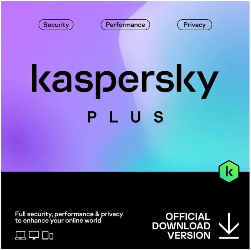 Kaspersky Plus Total Security 3 Devices 1 Year Software License, Antivirus for PC, MAC | Same day Digital Delivery