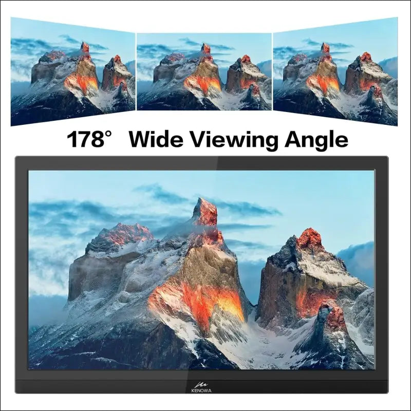 Kenowa 15.6 Inch Portable FHD 1080P Laptop Display Extend Monitor Mobile IPS Screen with Type C HDMI