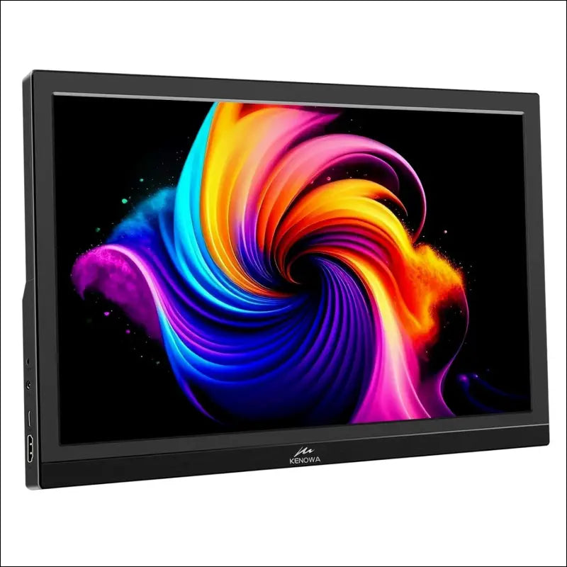 Kenowa 15.6 Inch Portable FHD 1080P Laptop Display Extend Monitor Mobile IPS Screen with Type C HDMI