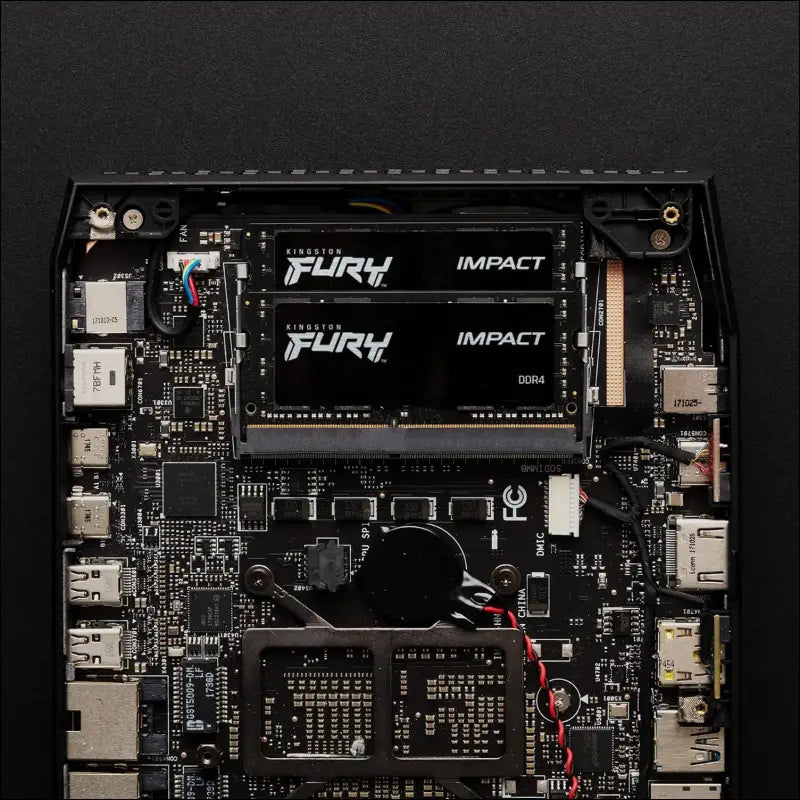Kingston Fury Impact 64 GB (2 x 32 GB) 3200MHz DDR4 CL20 Laptop Memory Kit of 2 KF432S20IBK2/64 Black