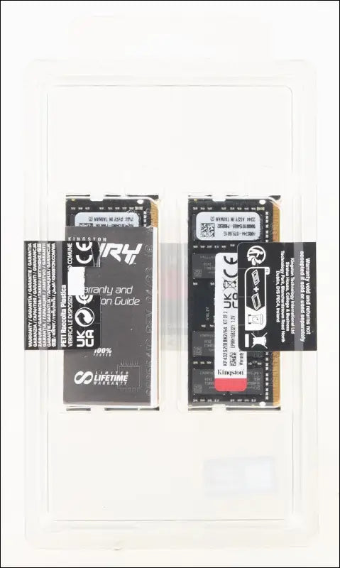Kingston Fury Impact 64 GB (2 x 32 GB) 3200MHz DDR4 CL20 Laptop Memory Kit of 2 KF432S20IBK2/64 Black