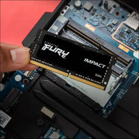 Kingston Fury Impact 64 GB (2 x 32 GB) 3200MHz DDR4 CL20 Laptop Memory Kit of 2 KF432S20IBK2/64 Black