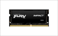 Kingston Fury Impact 64 GB (2 x 32 GB) 3200MHz DDR4 CL20 Laptop Memory Kit of 2 KF432S20IBK2/64 Black