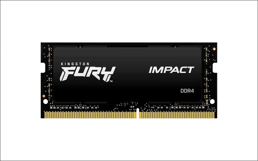 Kingston Fury Impact 64 GB (2 x 32 GB) 3200MHz DDR4 CL20 Laptop Memory Kit of 2 KF432S20IBK2/64 Black