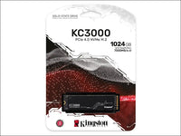 Kingston KC3000 1TB PCIe 4.0 NVMe M.2 SSD SKC3000S/1024G