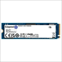 Kingston Nv2 1TB M.2 NVMe PCIe 4.0 SSD - 3500/2100MB/s 320TBW 1.5 Million Hrs M.