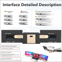 Kwumsy 15.6" Dual Port Laptop Monitor