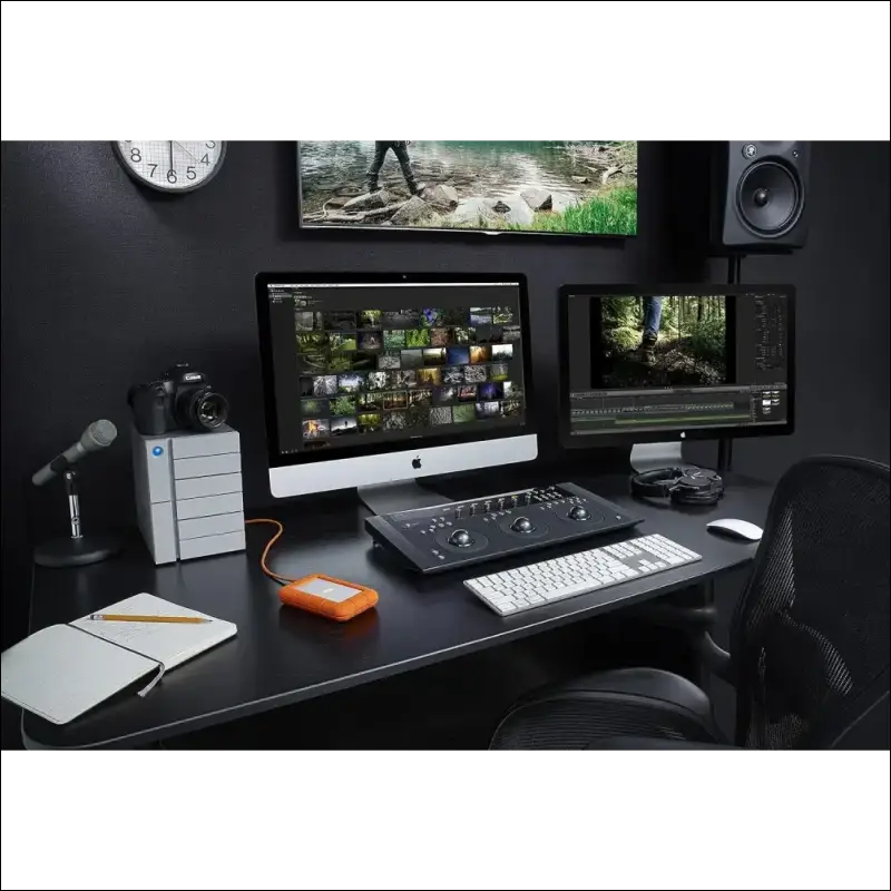 LaCie Rugged USB-C, 5TB, Portable External Hard Drive, Drop, Shock, Dust, Rain Resistant, for Mac & PC, 3 Year Rescue Services (STFR5000800)