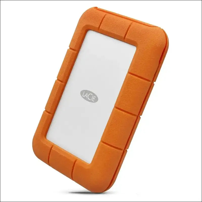 LaCie Rugged USB-C, 5TB, Portable External Hard Drive, Drop, Shock, Dust, Rain Resistant, for Mac & PC, 3 Year Rescue Services (STFR5000800)