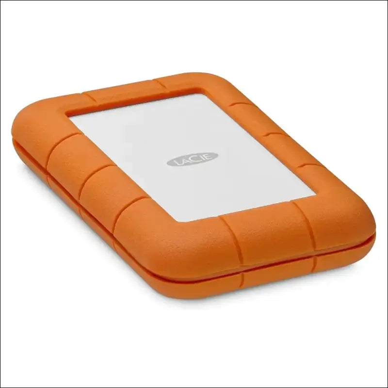 LaCie Rugged USB-C, 5TB, Portable External Hard Drive, Drop, Shock, Dust, Rain Resistant, for Mac & PC, 3 Year Rescue Services (STFR5000800)