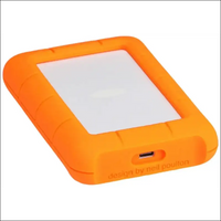 LaCie Rugged USB-C, 5TB, Portable External Hard Drive, Drop, Shock, Dust, Rain Resistant, for Mac & PC, 3 Year Rescue Services (STFR5000800)