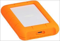 LaCie Rugged USB-C, 5TB, Portable External Hard Drive, Drop, Shock, Dust, Rain Resistant, for Mac & PC, 3 Year Rescue Services (STFR5000800)