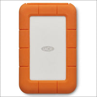LaCie Rugged USB-C, 5TB, Portable External Hard Drive, Drop, Shock, Dust, Rain Resistant, for Mac & PC, 3 Year Rescue Services (STFR5000800)